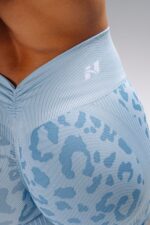 NEBBIA Шорты Push-Up Compression Leopard Shorts 856 PRIMAL синий — изображение 5