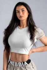 NEBBIA Топ Leopard Crop Top '97 861 PRIMA кремовый
