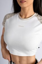 NEBBIA Топ Leopard Crop Top '97 861 PRIMA кремовый — изображение 2