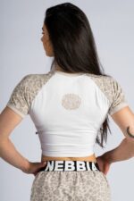NEBBIA Топ Leopard Crop Top '97 861 PRIMA кремовый — изображение 4