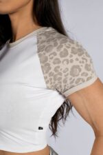 NEBBIA Топ Leopard Crop Top '97 861 PRIMA кремовый — изображение 5