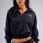 NEBBIA Свитшот Half-zip Leopard Sweatshirt 866 PRIMAL черный