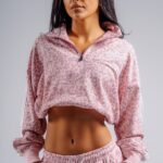 NEBBIA Свитшот Half-zip Leopard Sweatshirt 866 PRIMAL розовый